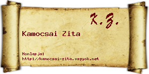 Kamocsai Zita névjegykártya